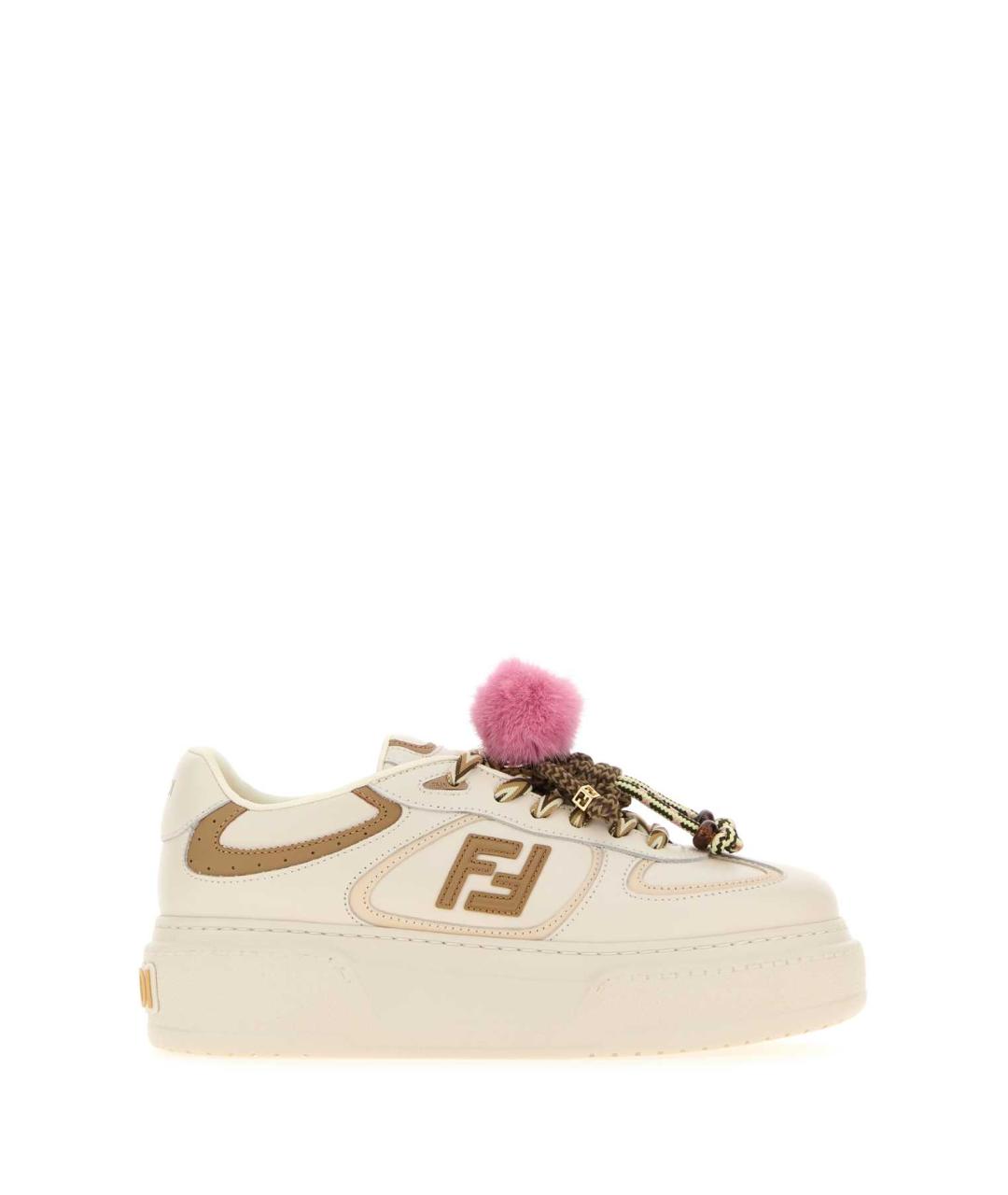 FENDI Мульти кожаные кроссовки, фото 1