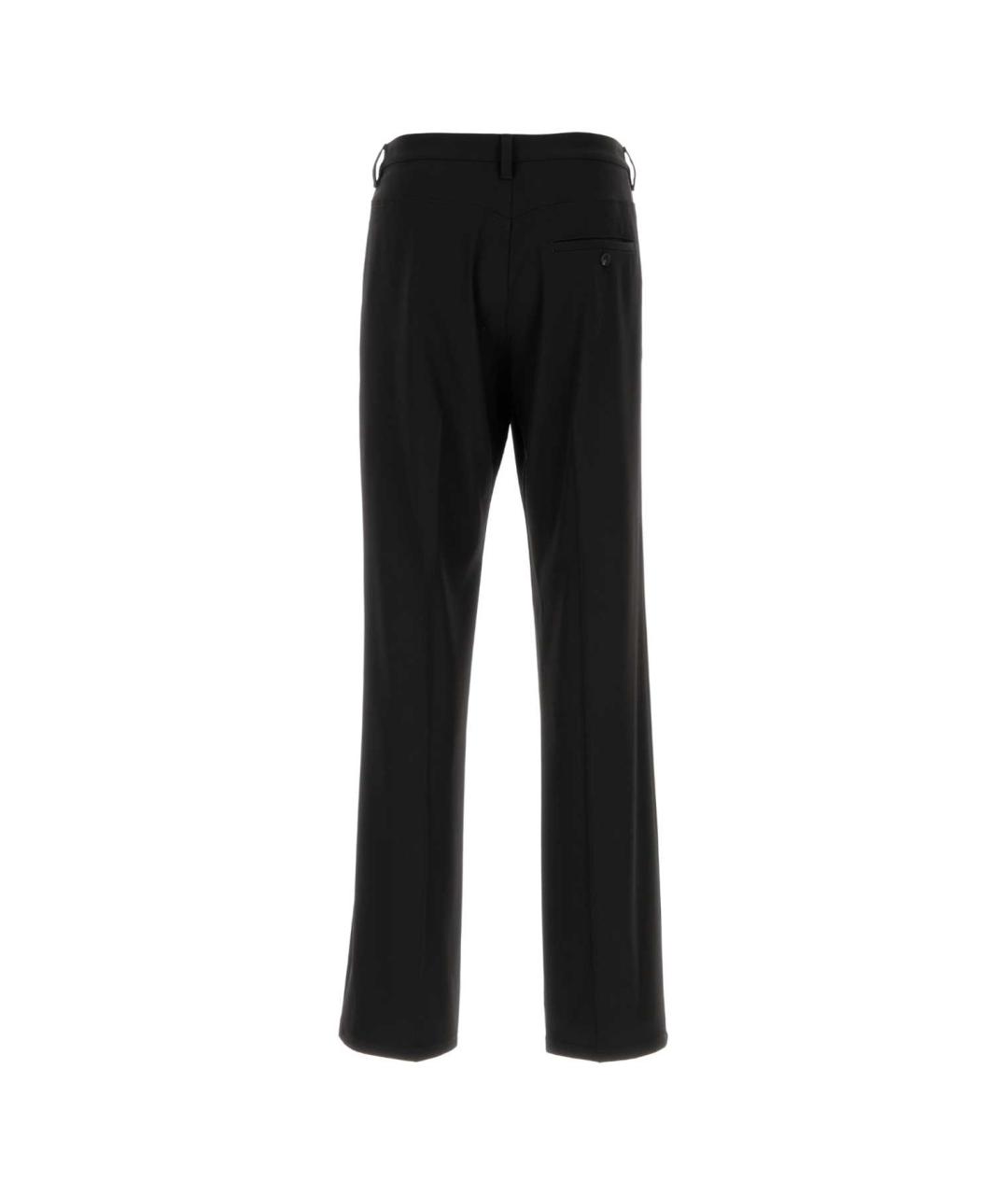 BALENCIAGA Черные шерстяные повседневные брюки, фото 2