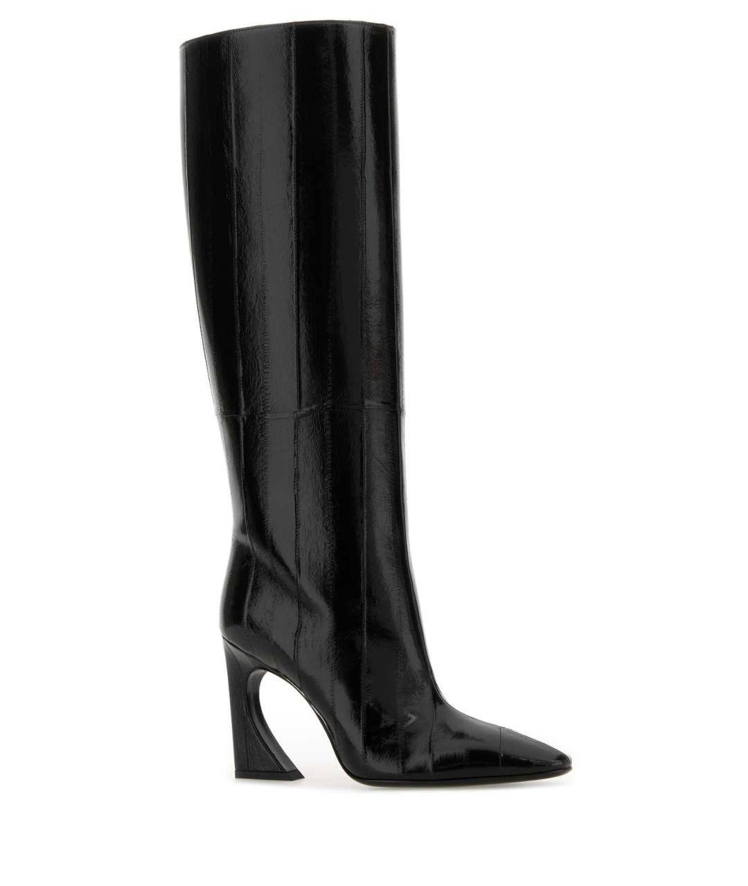 FENDI Черные кожаные сапоги, фото 2