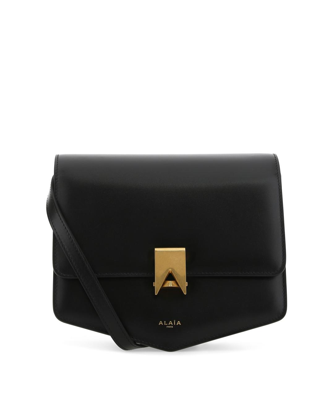 ALAIA Черная кожаная сумка через плечо, фото 1