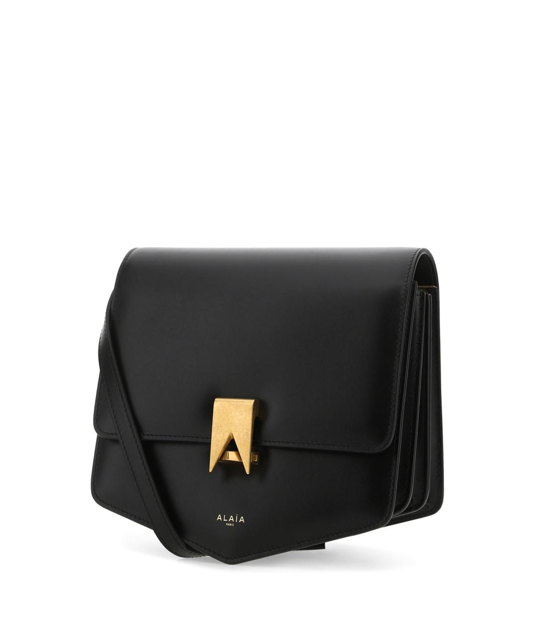 ALAIA Черная кожаная сумка через плечо, фото 2
