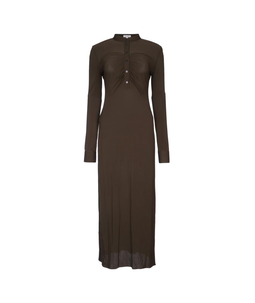 ALAIA Хаки повседневное платье, фото 1