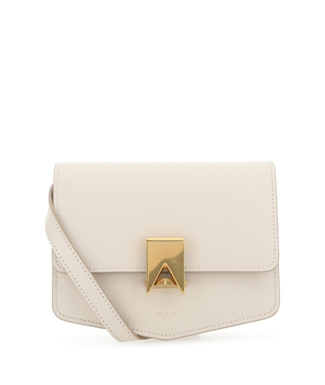 ALAIA Белая кожаная сумка через плечо, фото 1