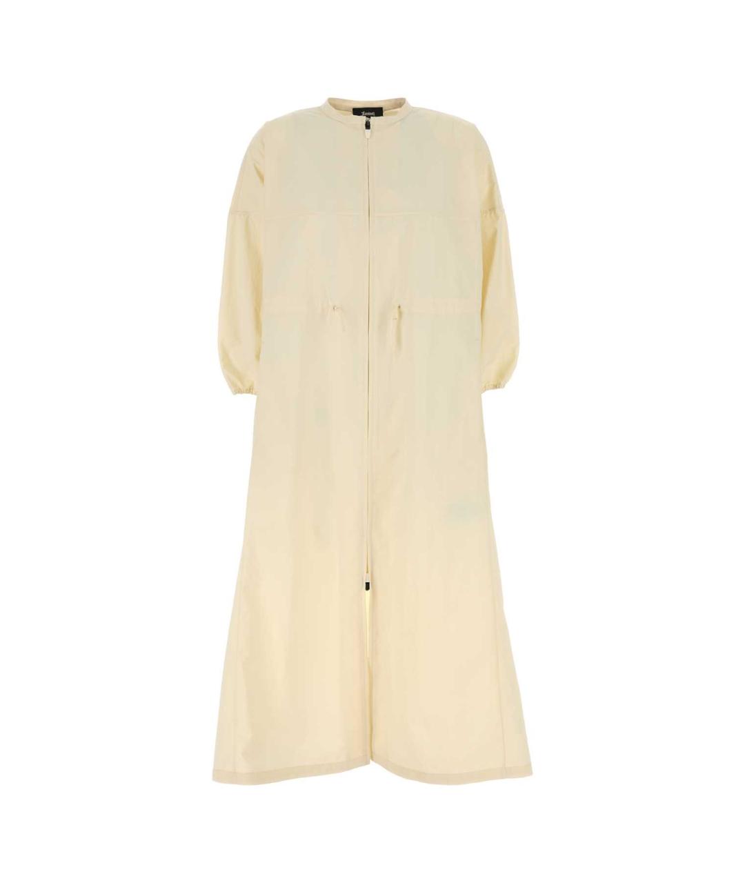 HERNO Бежевое полиамидовое повседневное платье, фото 1