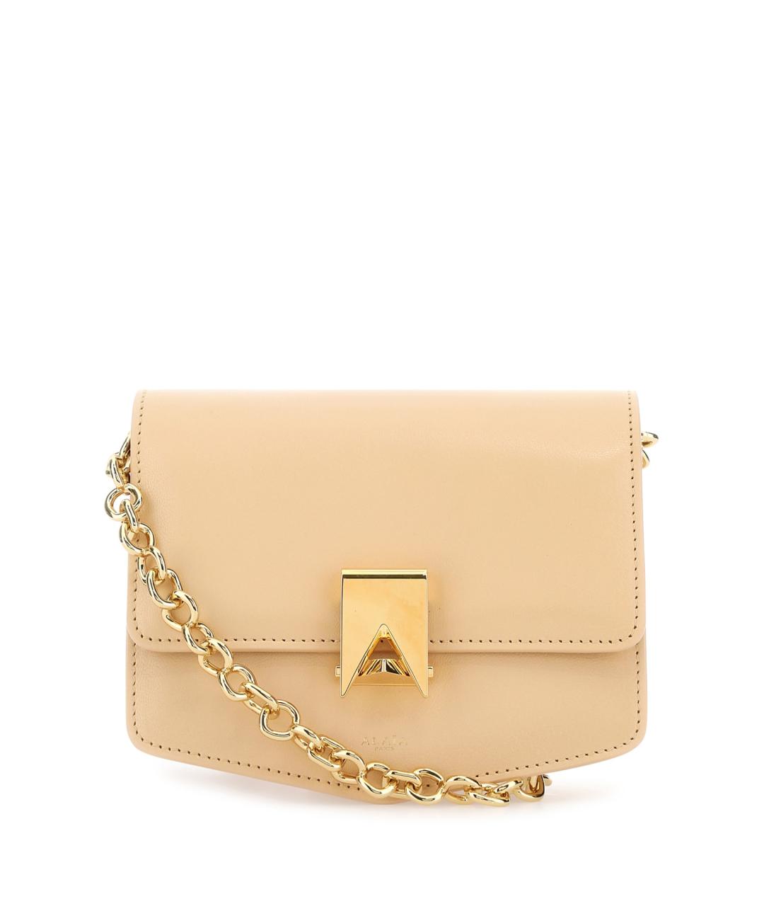 ALAIA Бежевая кожаная сумка через плечо, фото 1