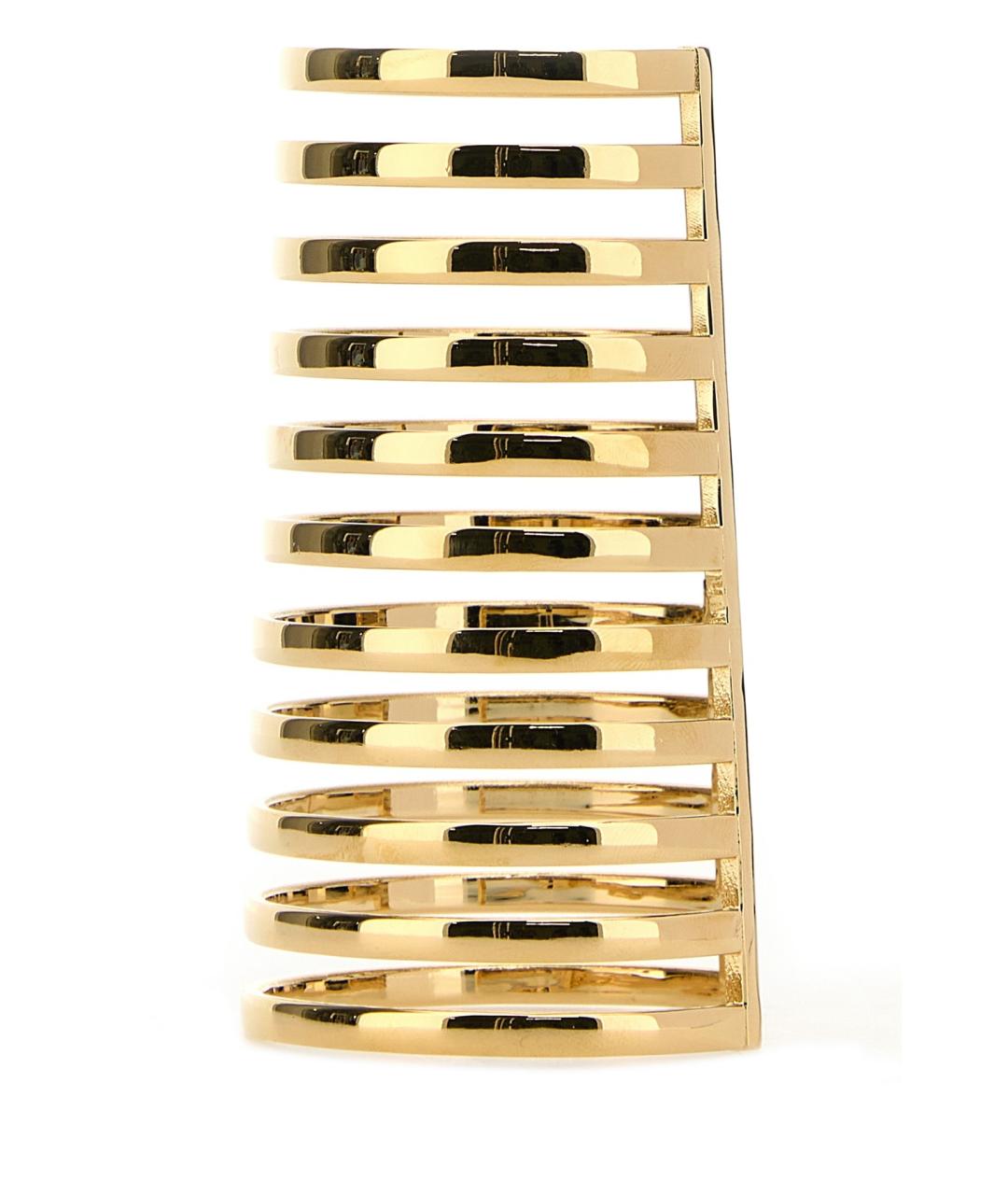 Amina Muaddi Золотой латунный браслет, фото 2