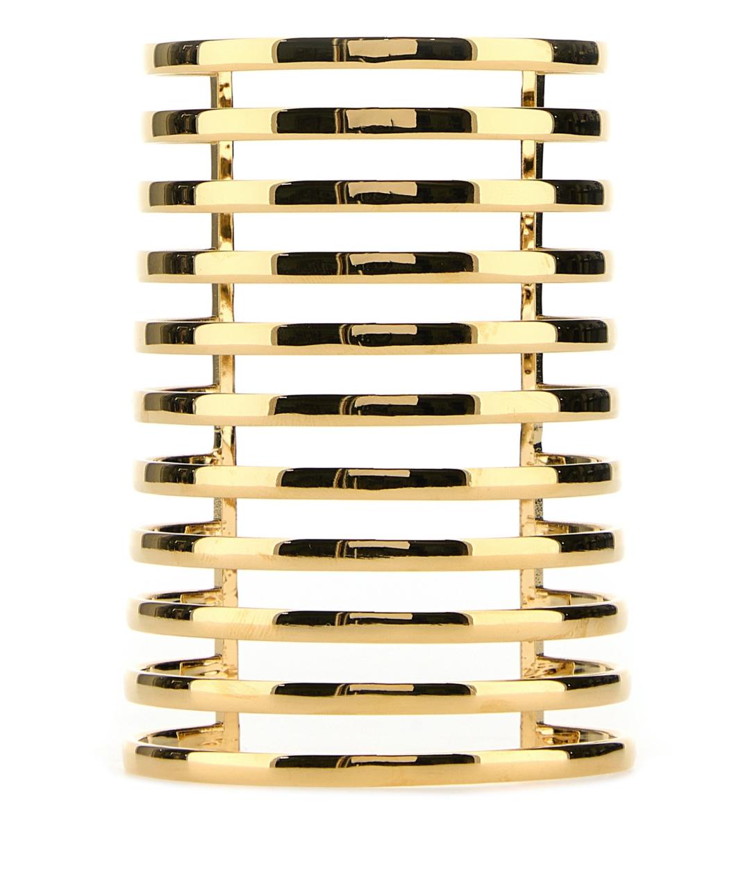 Amina Muaddi Золотой латунный браслет, фото 1