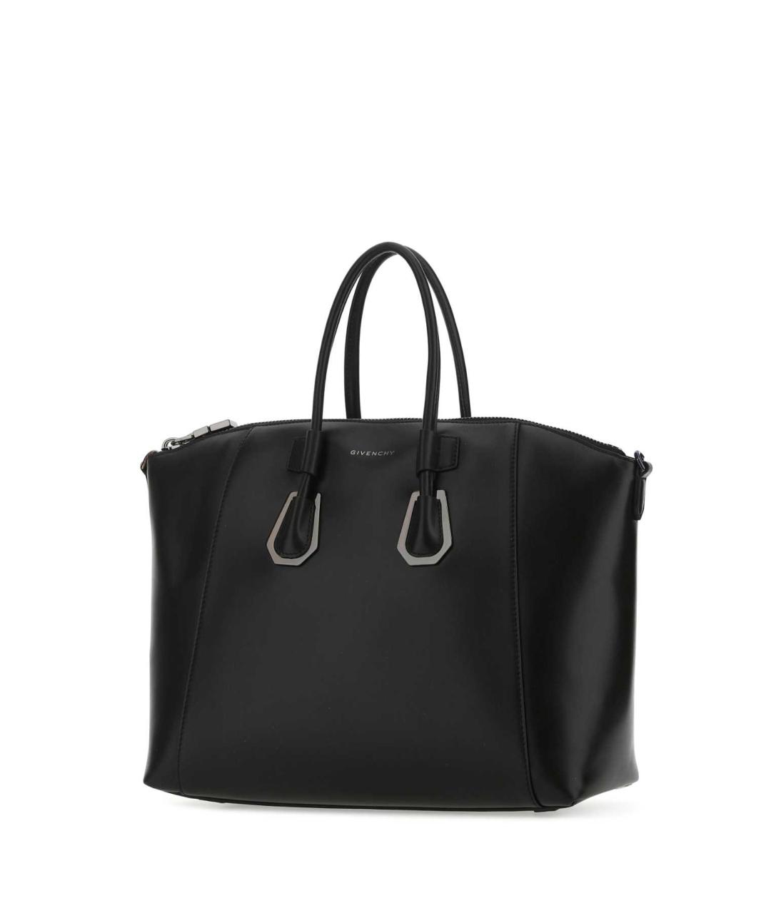 GIVENCHY Черная кожаная сумка тоут, фото 2