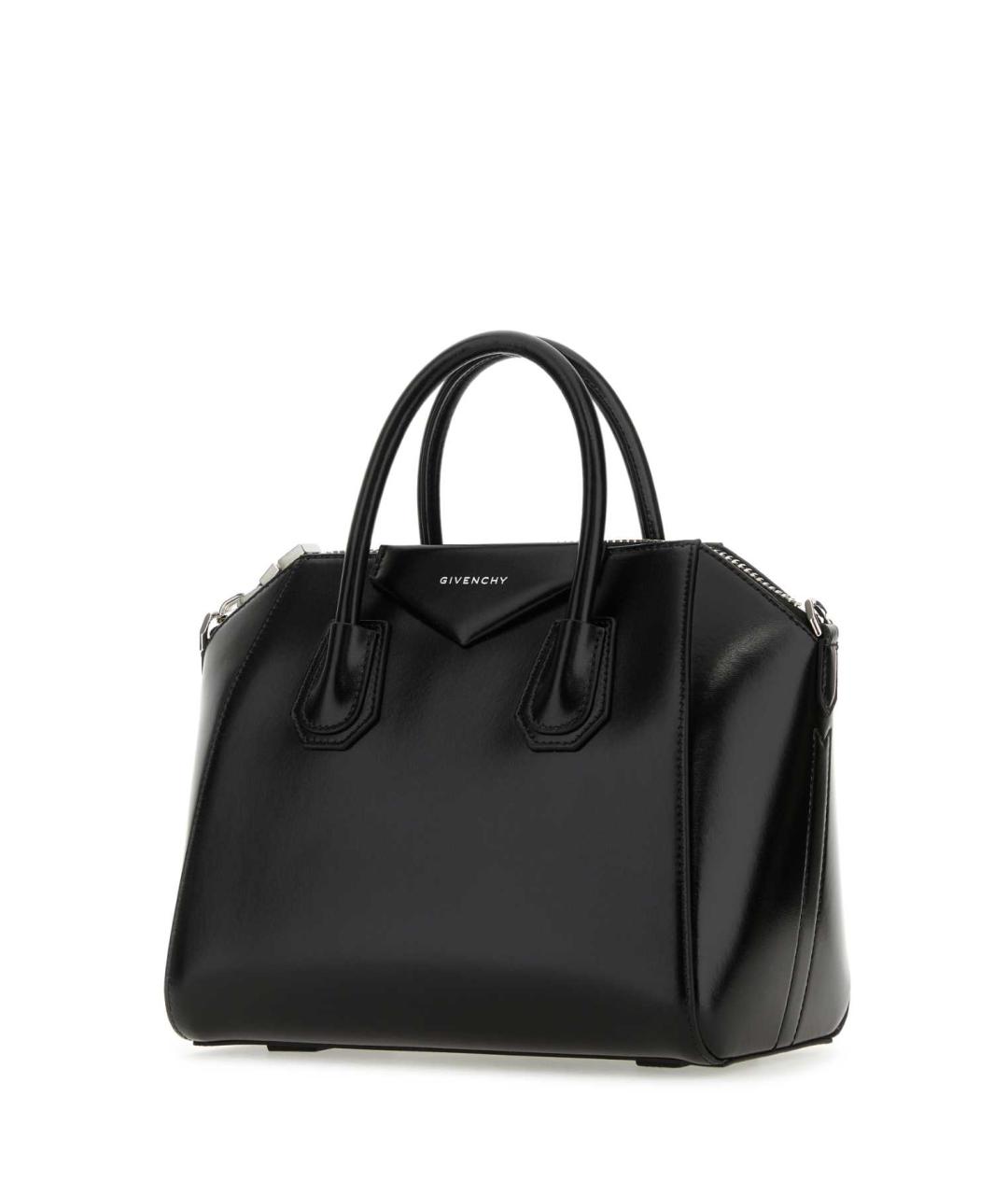 GIVENCHY Черная кожаная сумка тоут, фото 2