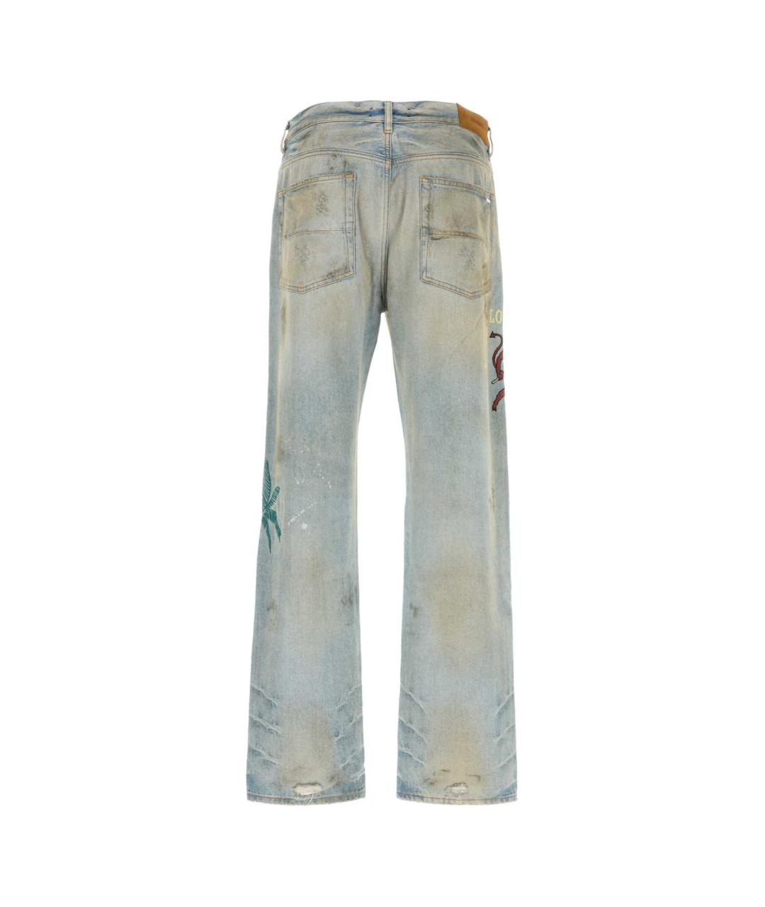 AMIRI Мульти хлопковые прямые джинсы, фото 1