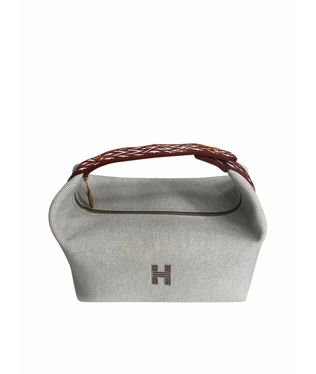 HERMES Серая хлопковая косметичка, фото 1