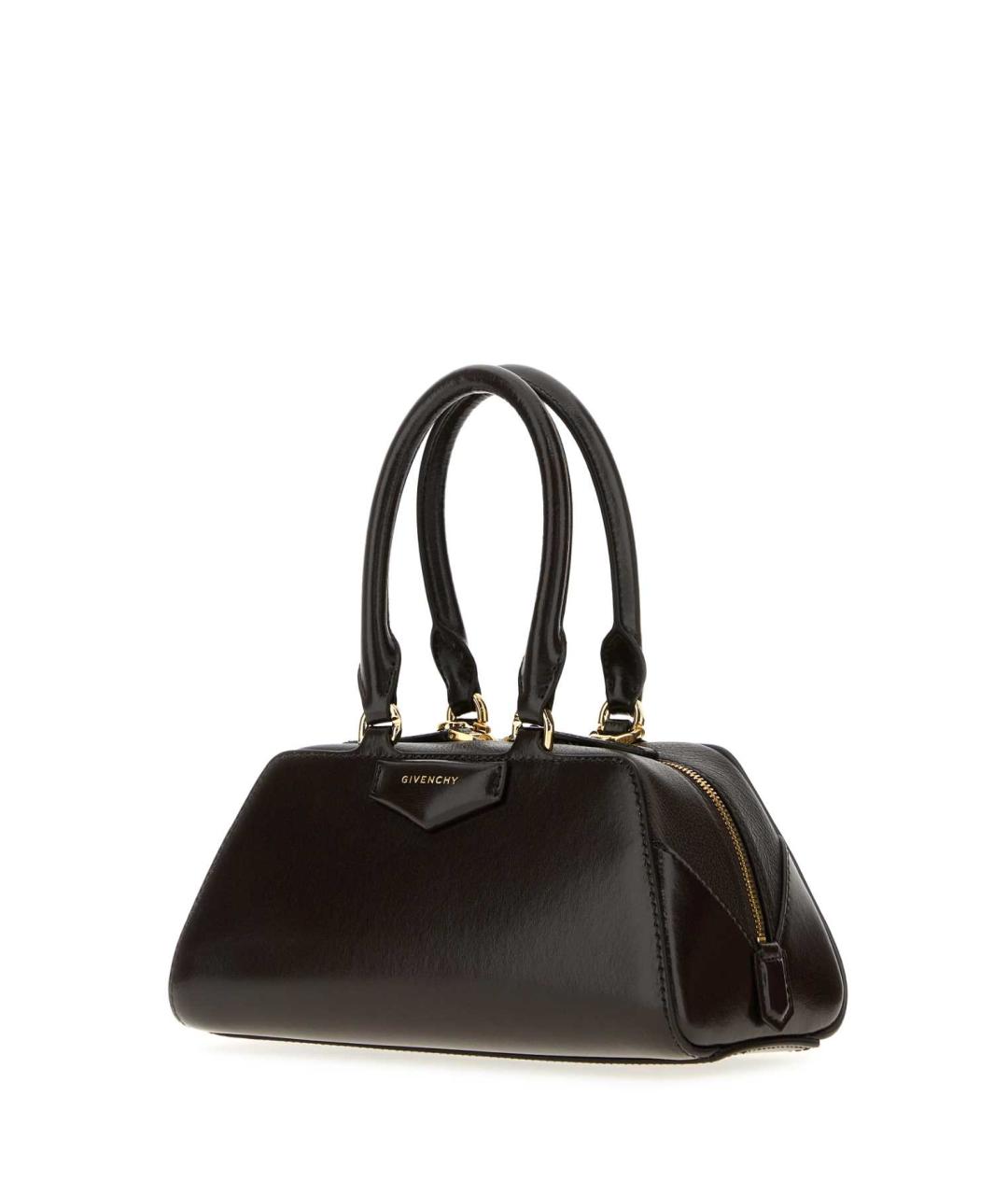 GIVENCHY Коричневая кожаная сумка с короткими ручками, фото 2