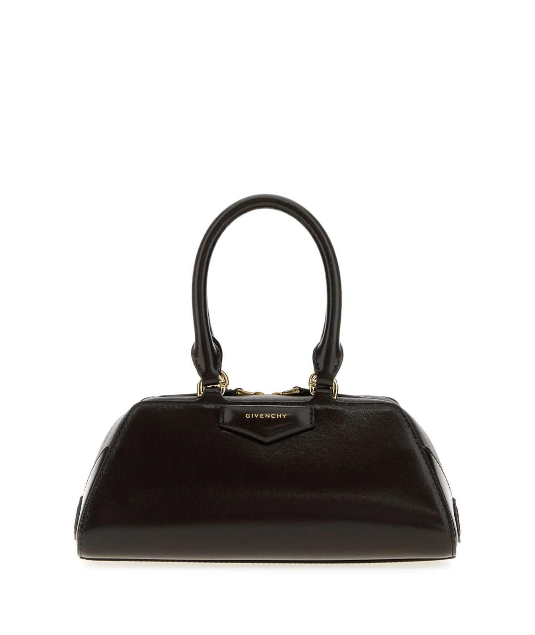 GIVENCHY Коричневая кожаная сумка с короткими ручками, фото 1