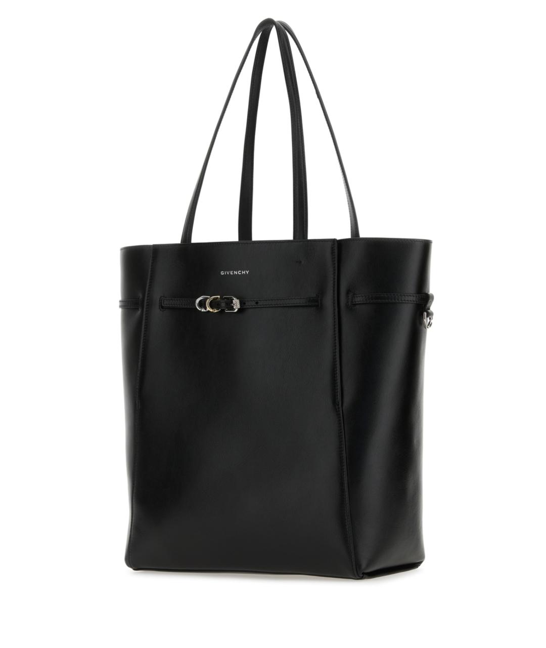 GIVENCHY Черная кожаная сумка тоут, фото 2