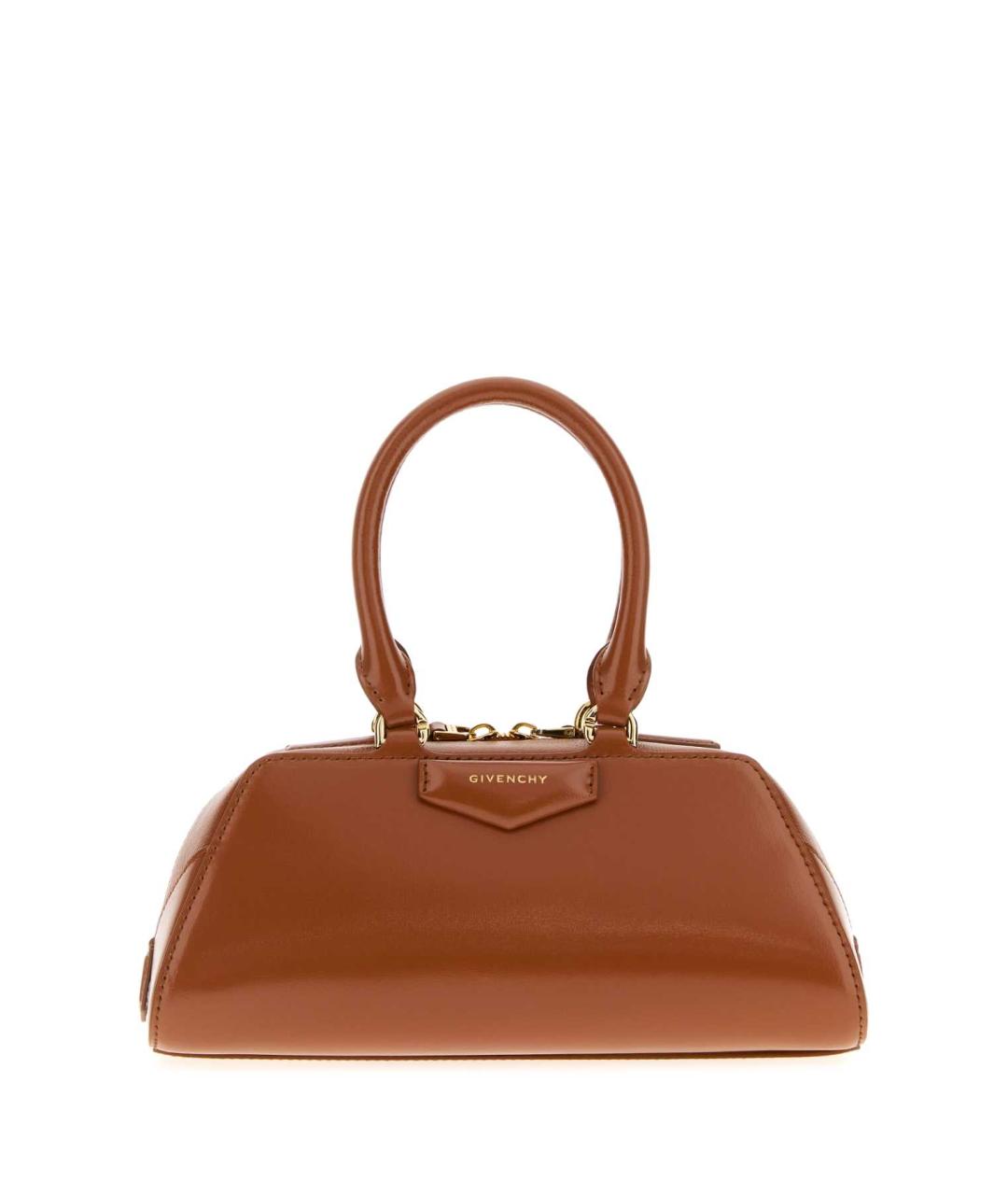 GIVENCHY Бежевая кожаная сумка с короткими ручками, фото 1