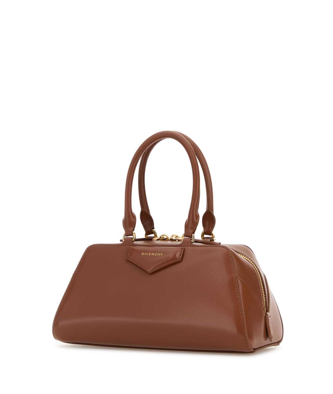 GIVENCHY Бежевая кожаная сумка с короткими ручками, фото 2