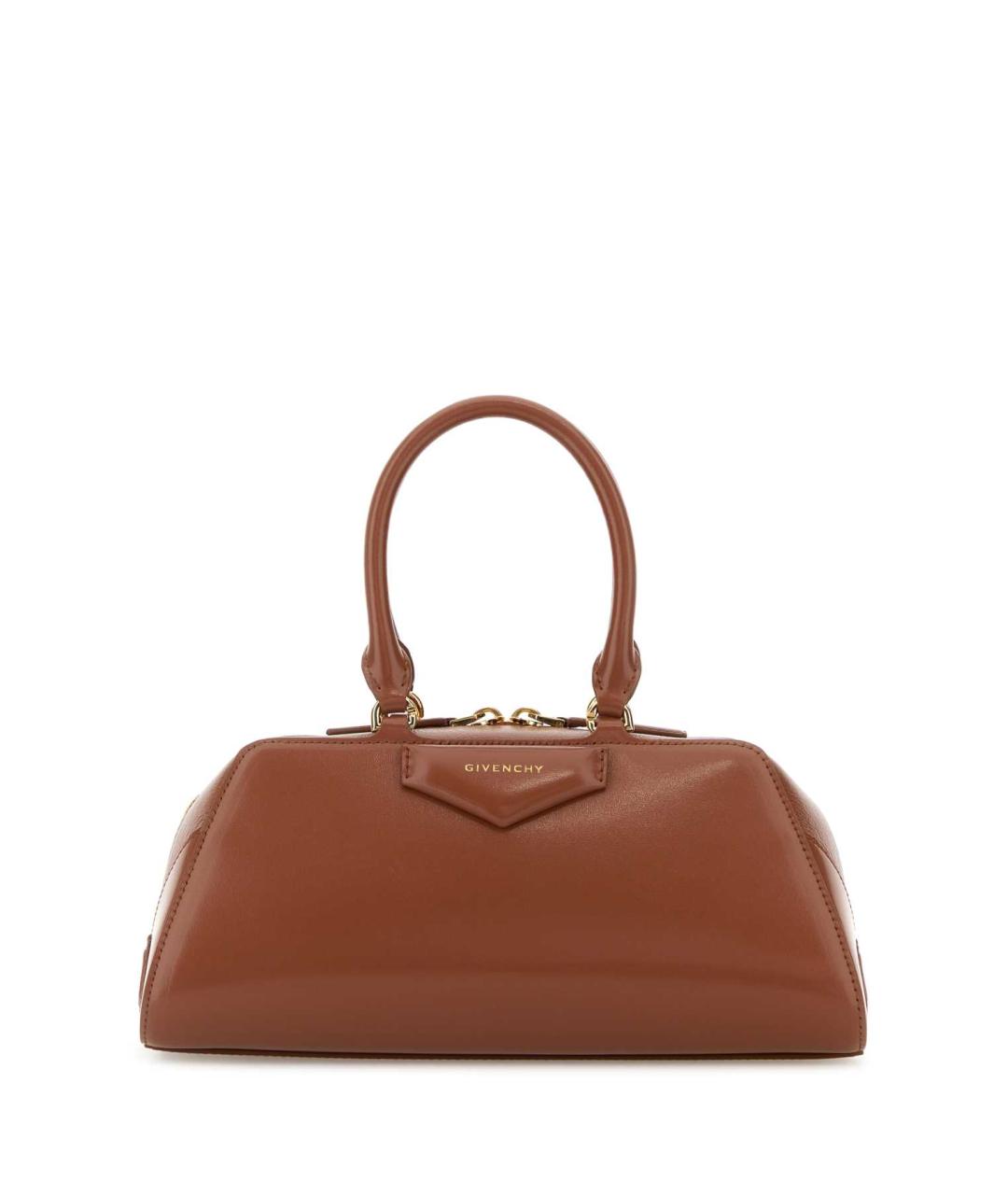 GIVENCHY Бежевая кожаная сумка с короткими ручками, фото 1