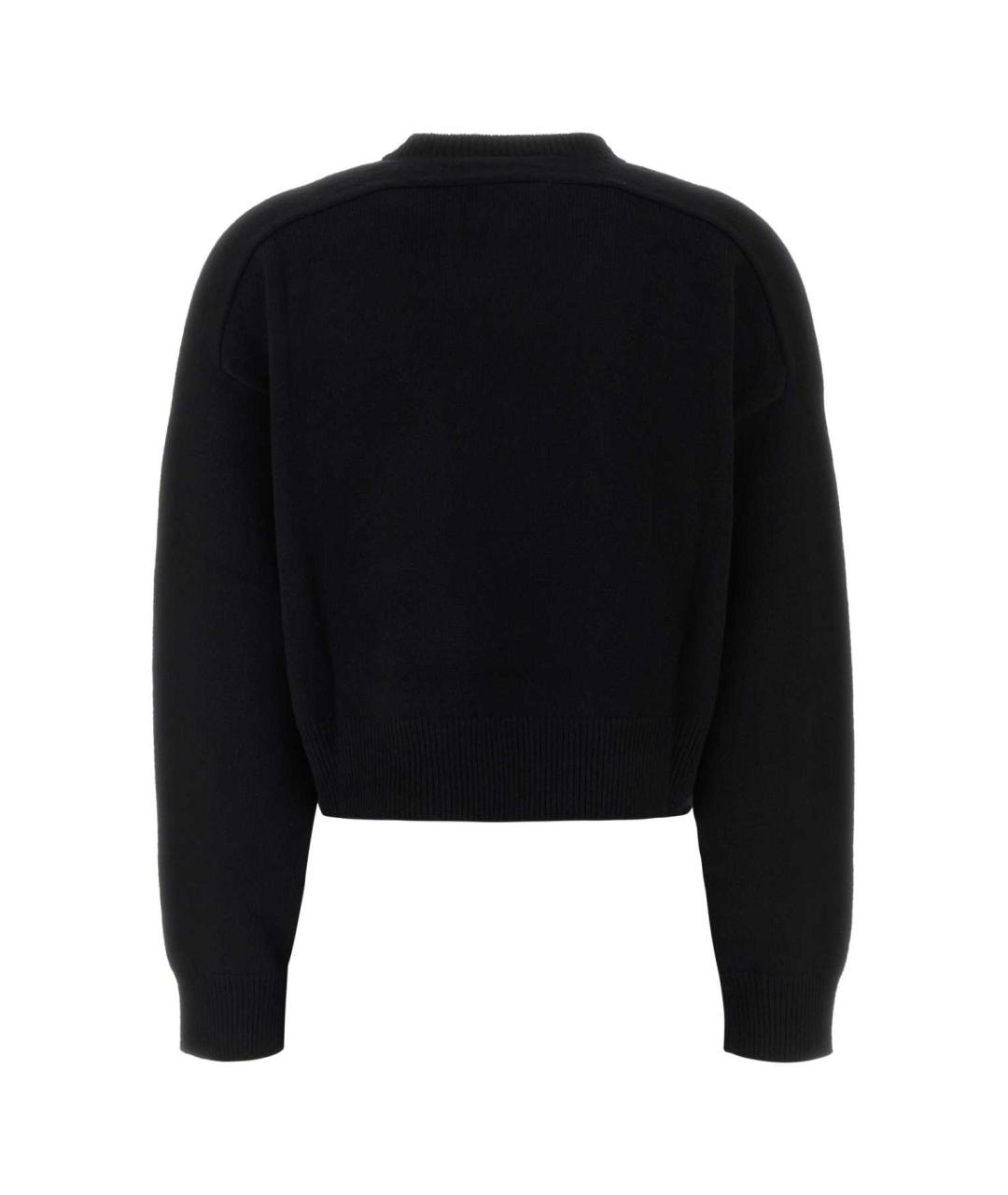 LOULOU STUDIO Черный кашемировый джемпер / свитер, фото 2
