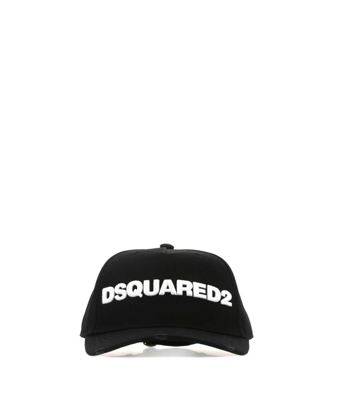 DSQUARED2 Черная хлопковая кепка/бейсболка, фото 1