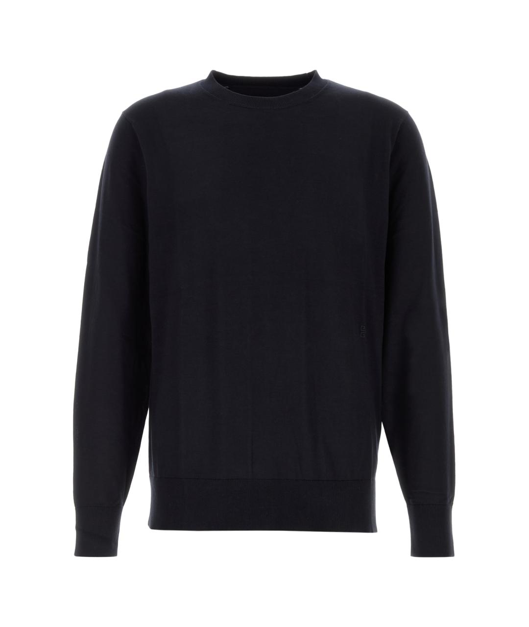 GIVENCHY Темно-синий хлопковый джемпер / свитер, фото 1