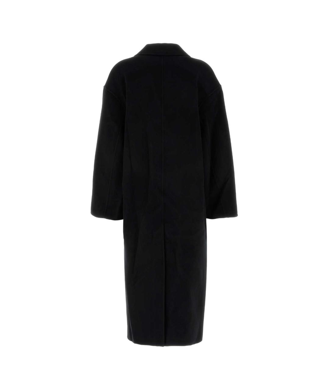 LOULOU STUDIO Черное шерстяное пальто, фото 1