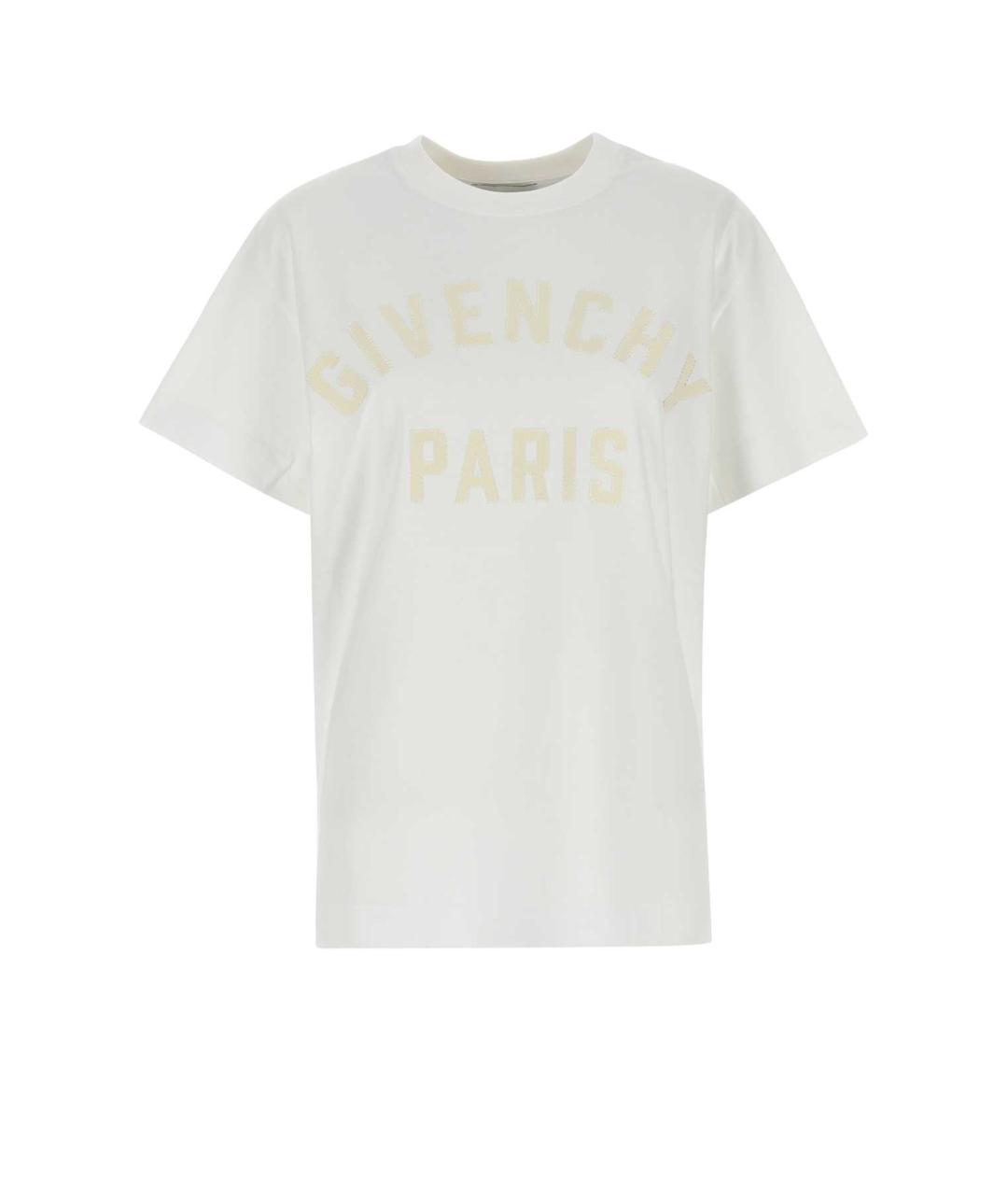 GIVENCHY Белая хлопковая футболка, фото 1