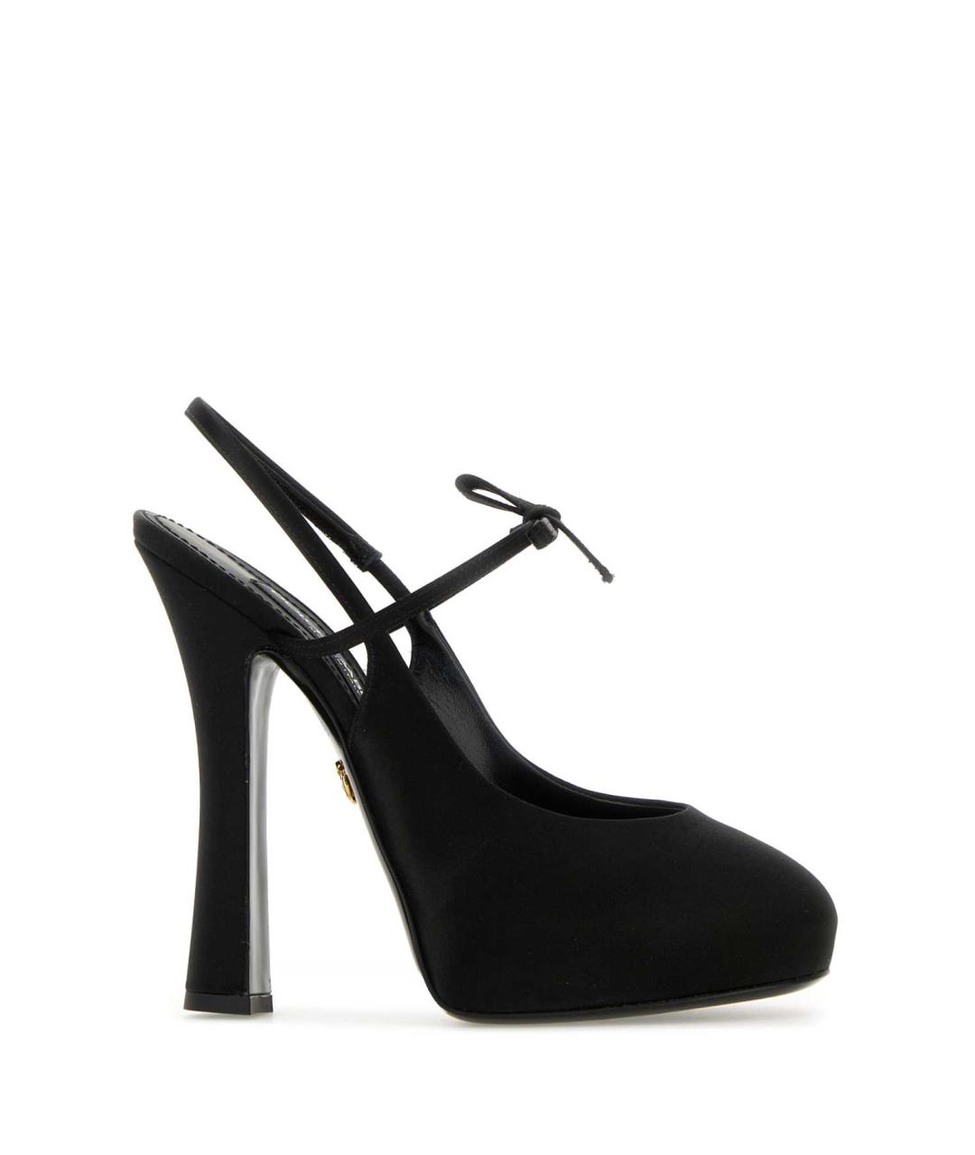 DOLCE&GABBANA Черные текстильные туфли, фото 1