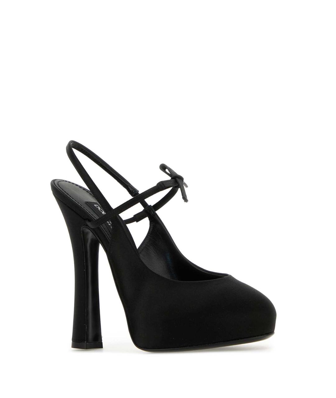 DOLCE&GABBANA Черные текстильные туфли, фото 2