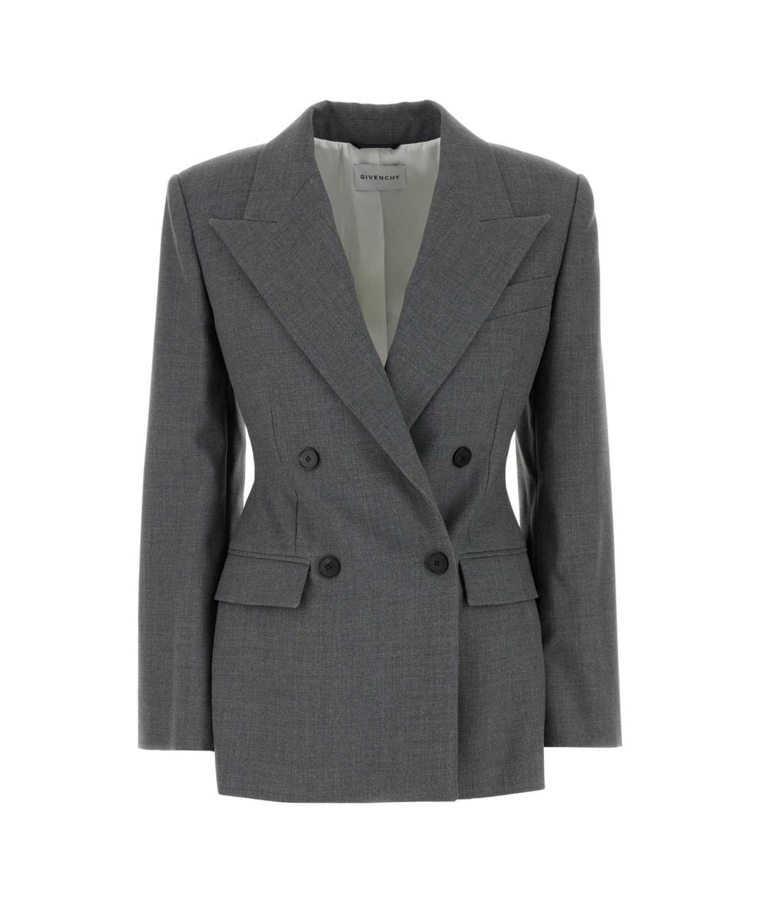 GIVENCHY Серый шерстяной жакет/пиджак, фото 1