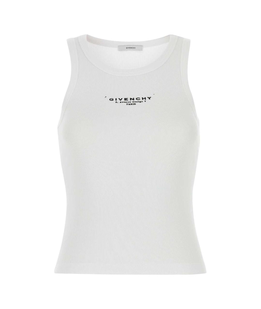 GIVENCHY Белая хлопковая майка, фото 1
