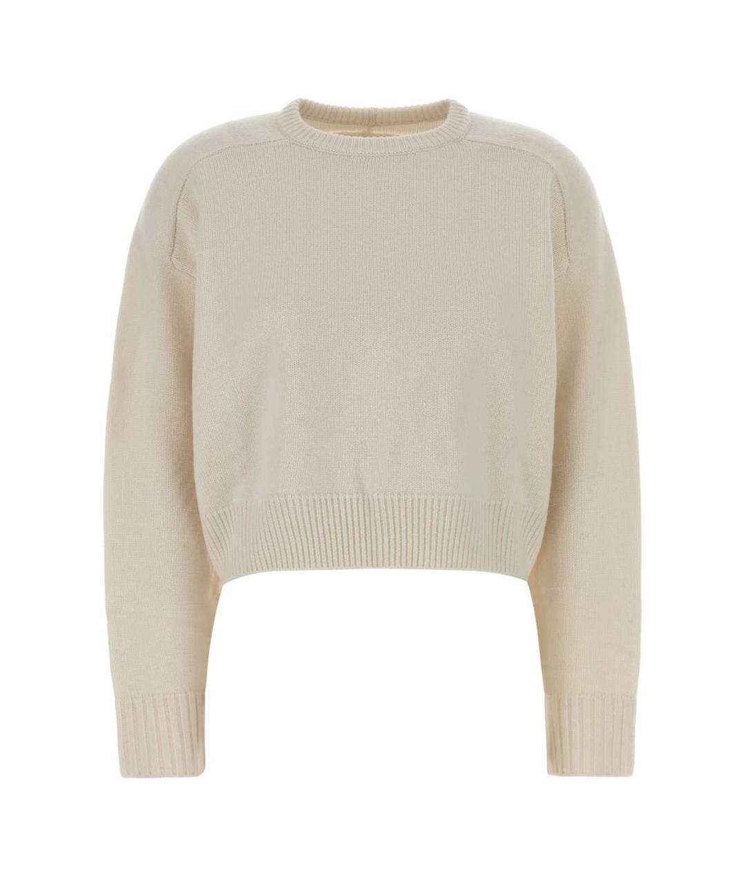 LOULOU STUDIO Бежевый кашемировый джемпер / свитер, фото 1