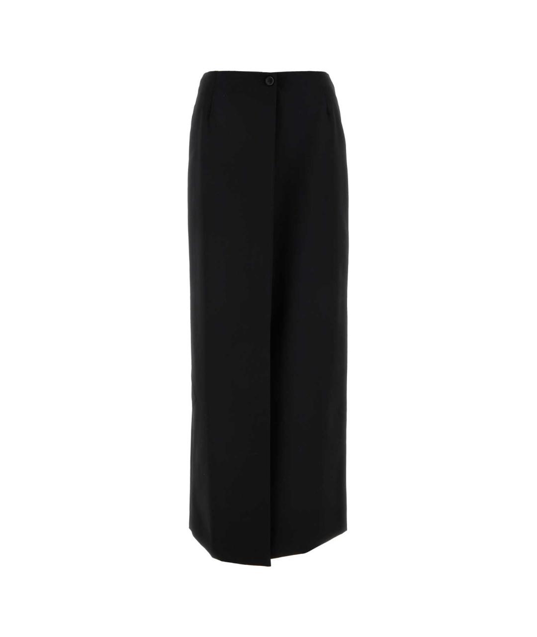 GIVENCHY Черная шерстяная юбка макси, фото 1