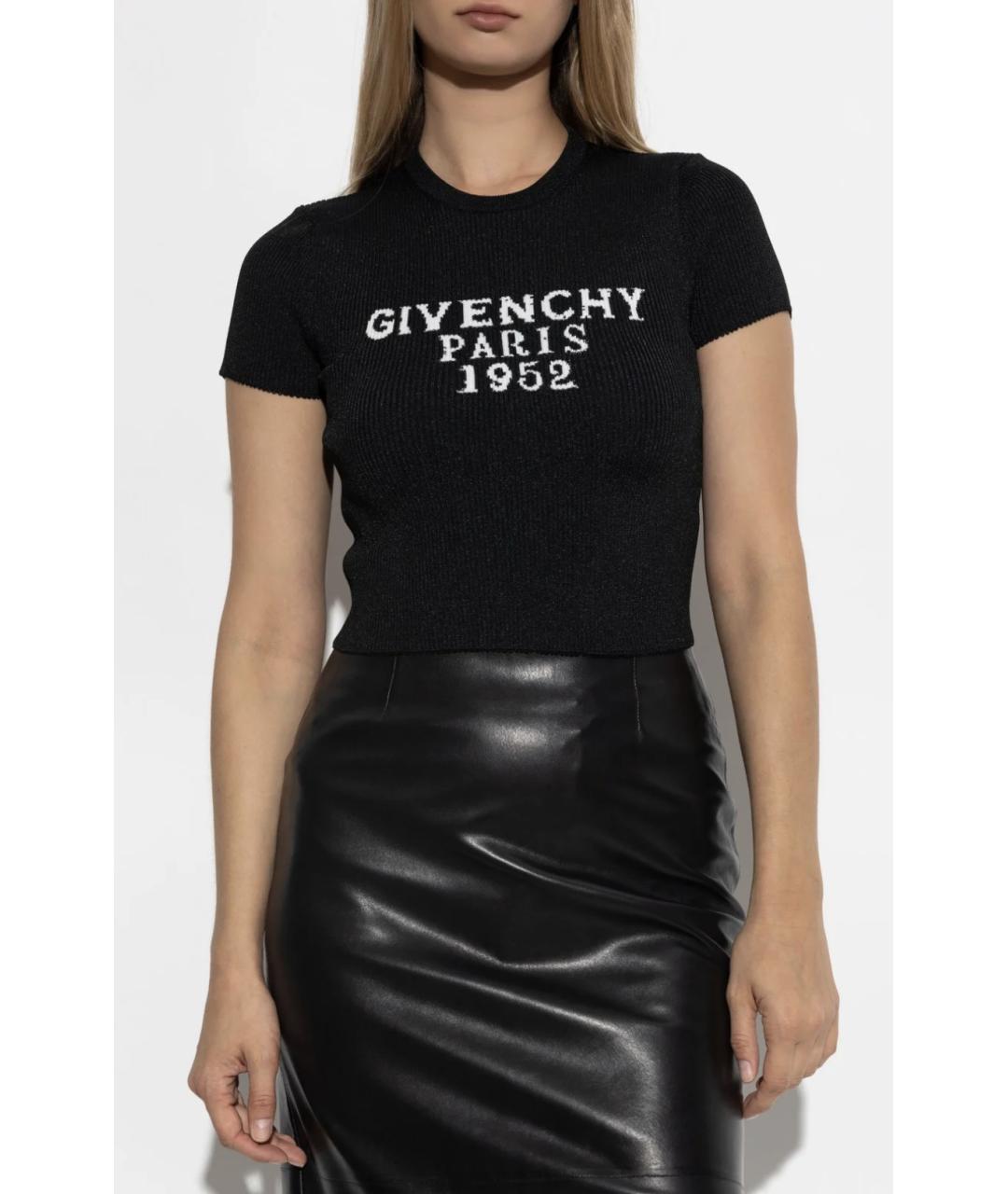 GIVENCHY Черная полиэстеровая футболка, фото 3