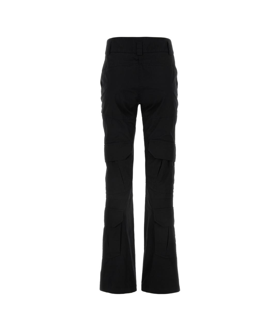 GIVENCHY Черные хлопковые прямые брюки, фото 2