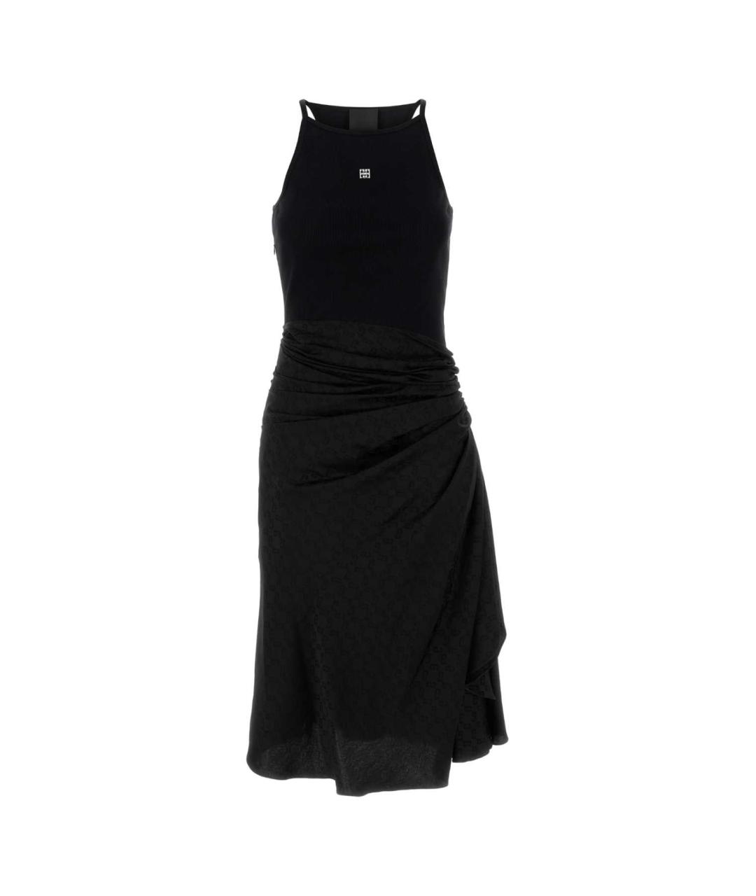 GIVENCHY Черное хлопковое коктейльное платье, фото 1