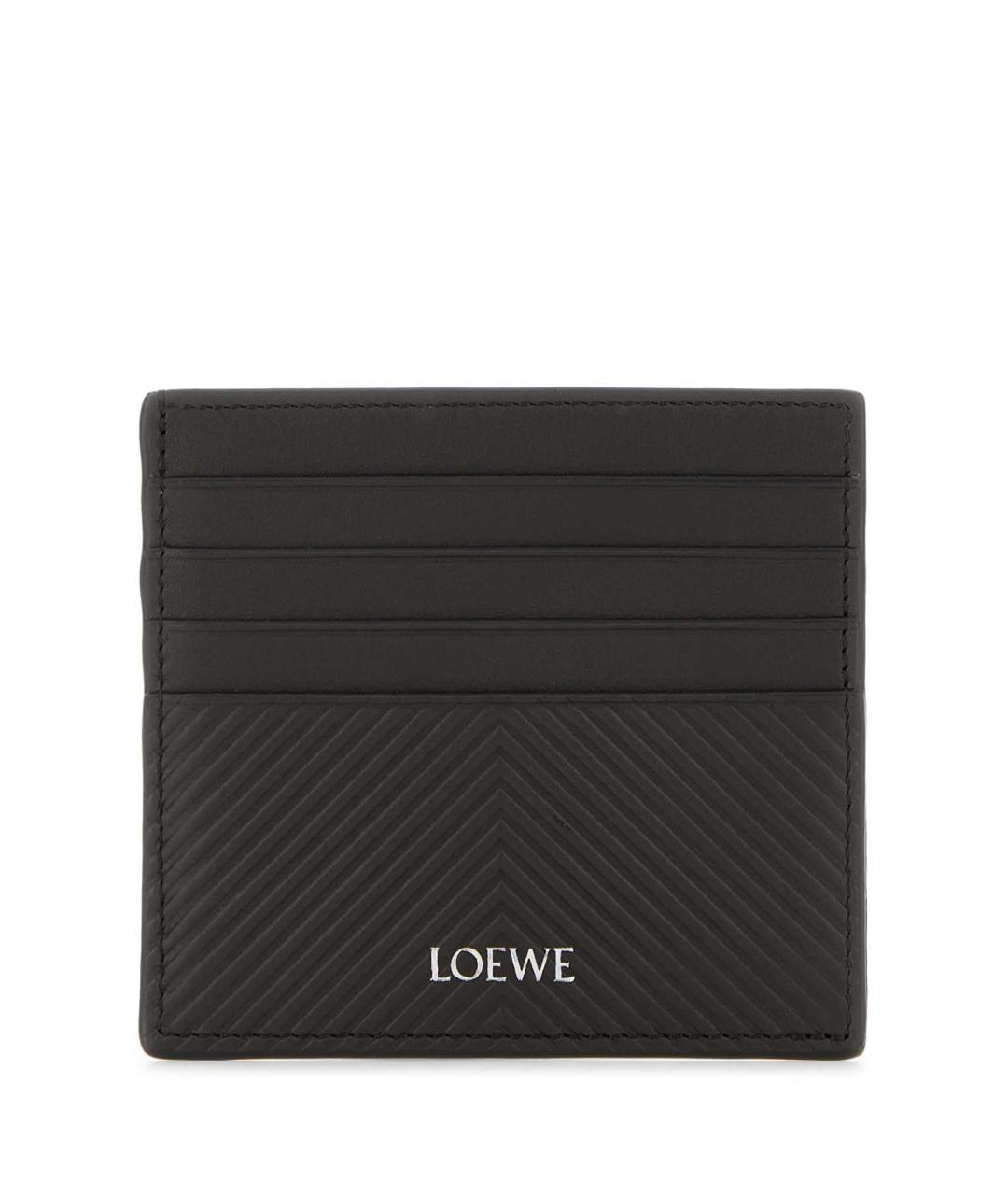 LOEWE Серый кожаный кардхолдер, фото 1