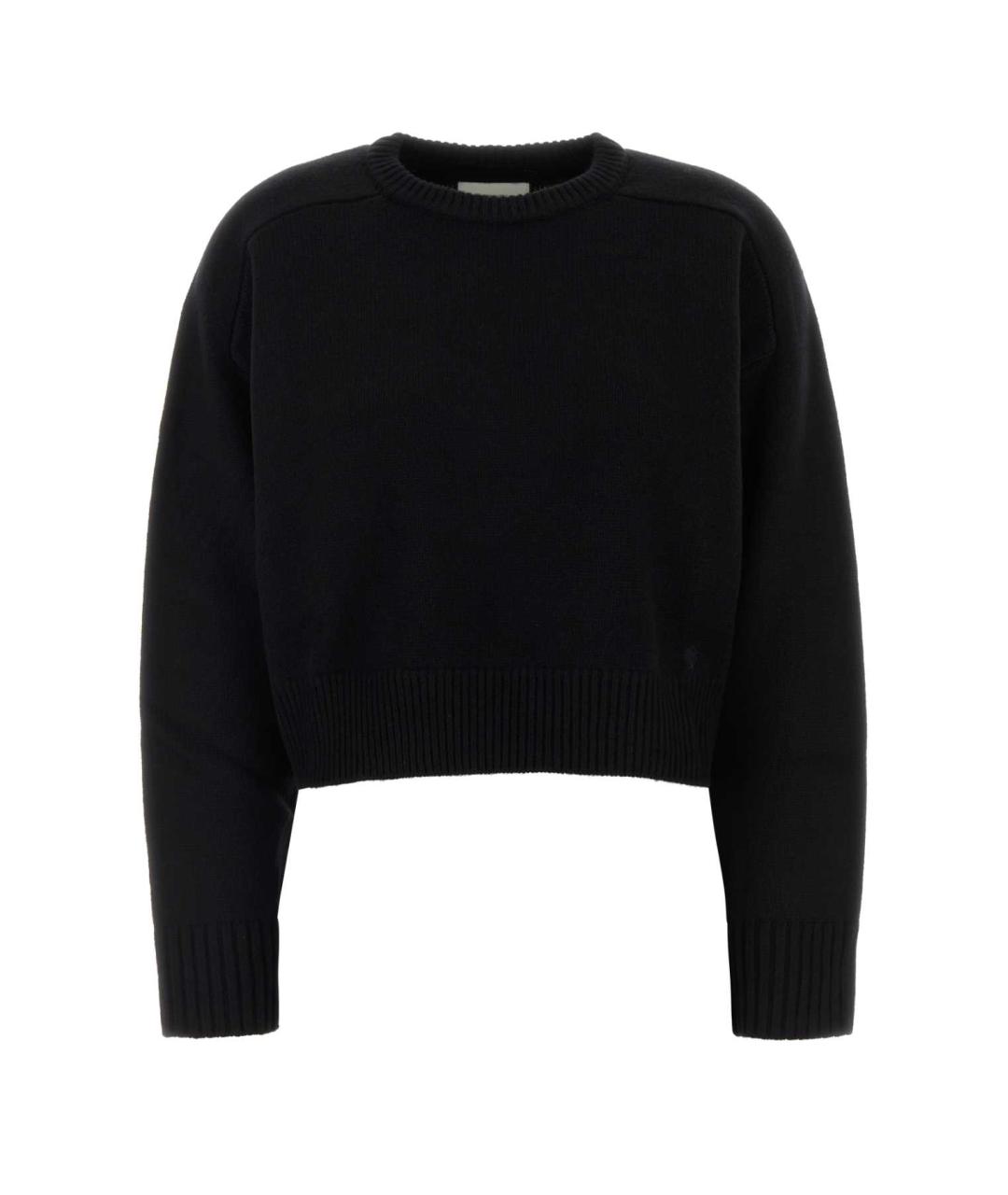 LOULOU STUDIO Черный шерстяной джемпер / свитер, фото 1