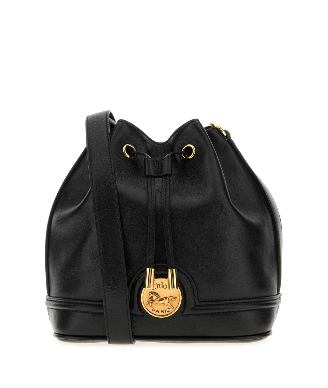 CHLOE Черная кожаная сумка через плечо, фото 1