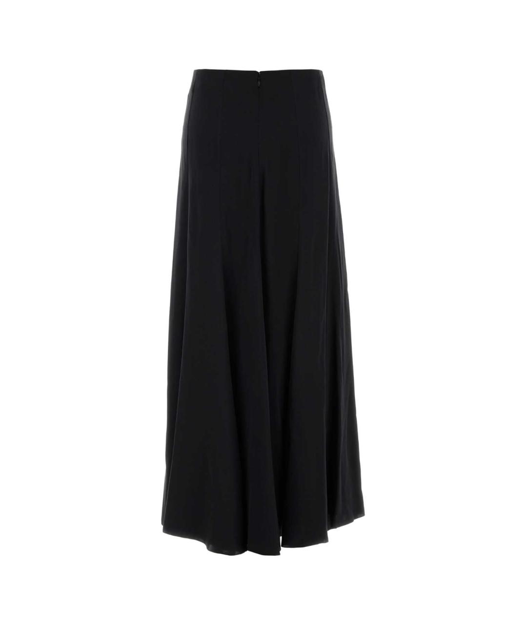 CHLOE Черная шелковая юбка миди, фото 2