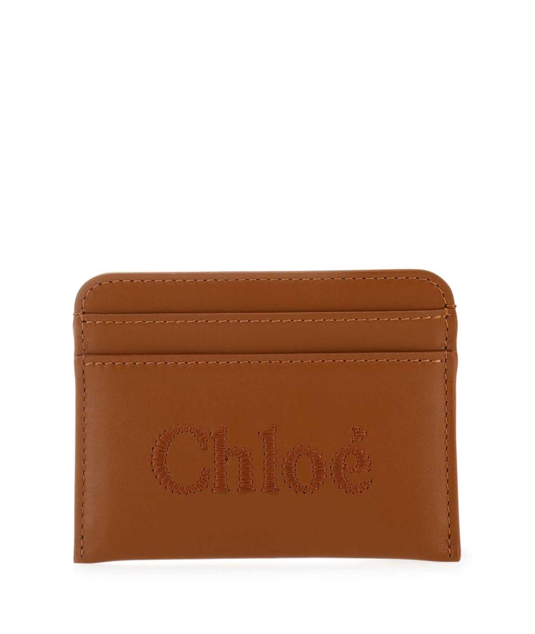 CHLOE Коричневый кожаный кошелек, фото 1