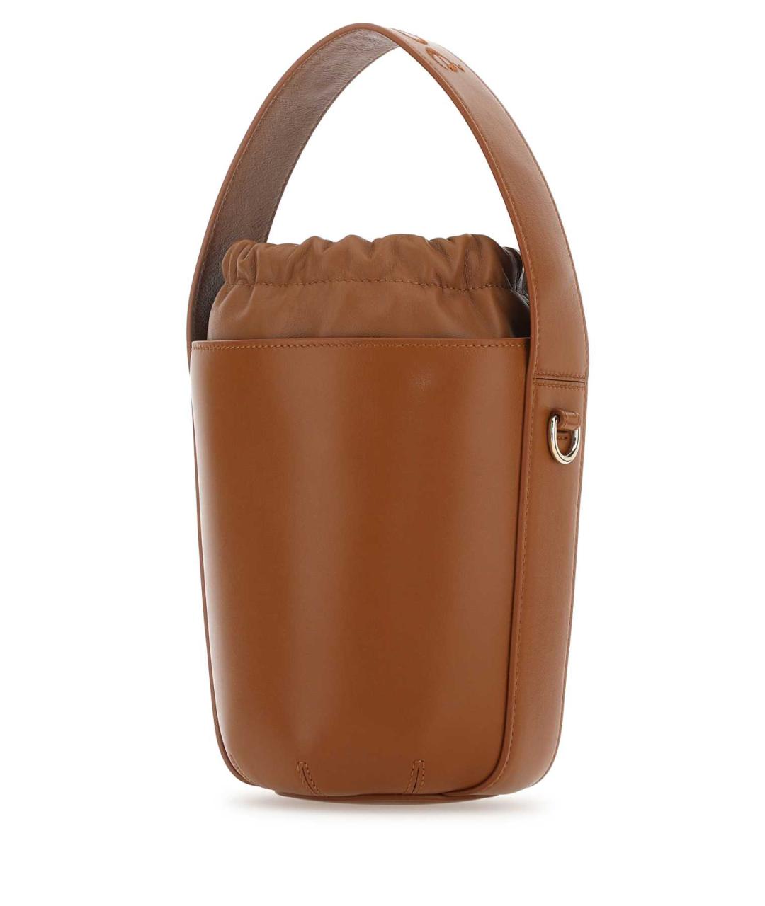 CHLOE Коричневая кожаная сумка с короткими ручками, фото 2