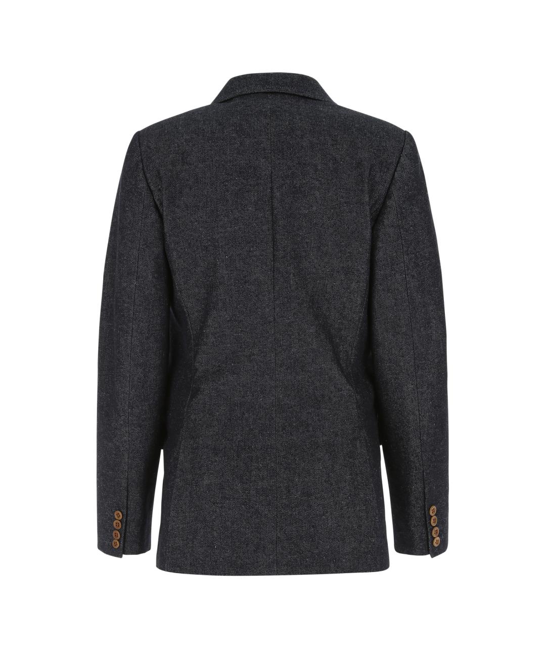 CHLOE Темно-синий хлопковый жакет/пиджак, фото 2