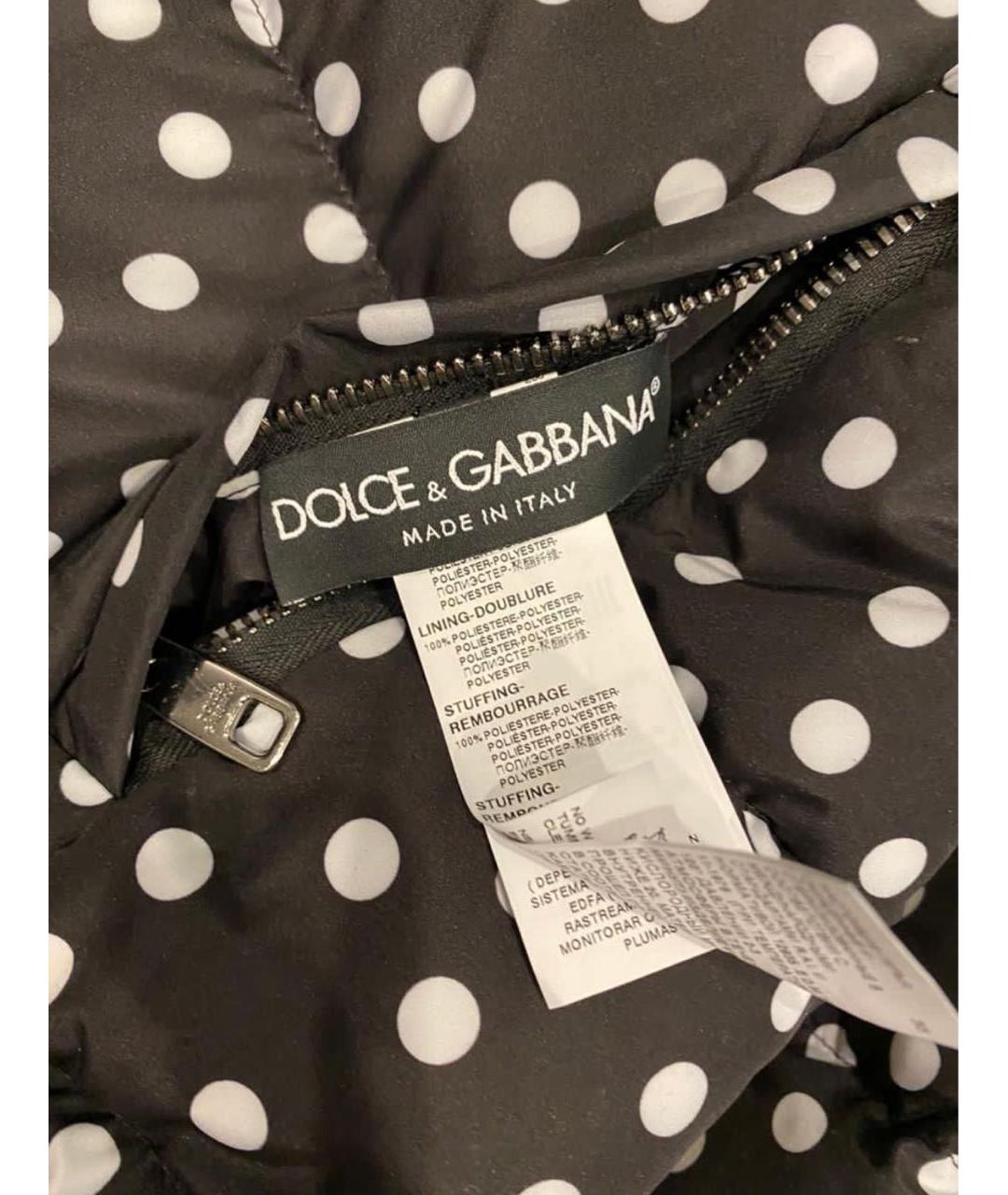 DOLCE&GABBANA Черная хлопковая куртка, фото 5