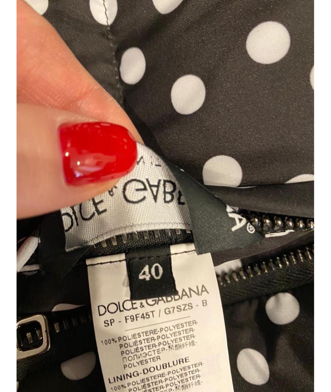 DOLCE&GABBANA Черная хлопковая куртка, фото 4
