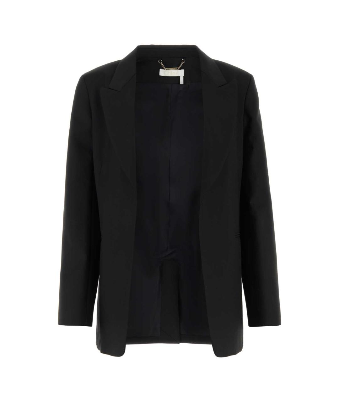 CHLOE Черный шерстяной жакет/пиджак, фото 1