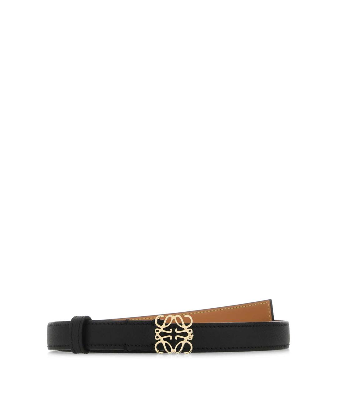 LOEWE Черный кожаный ремень, фото 1