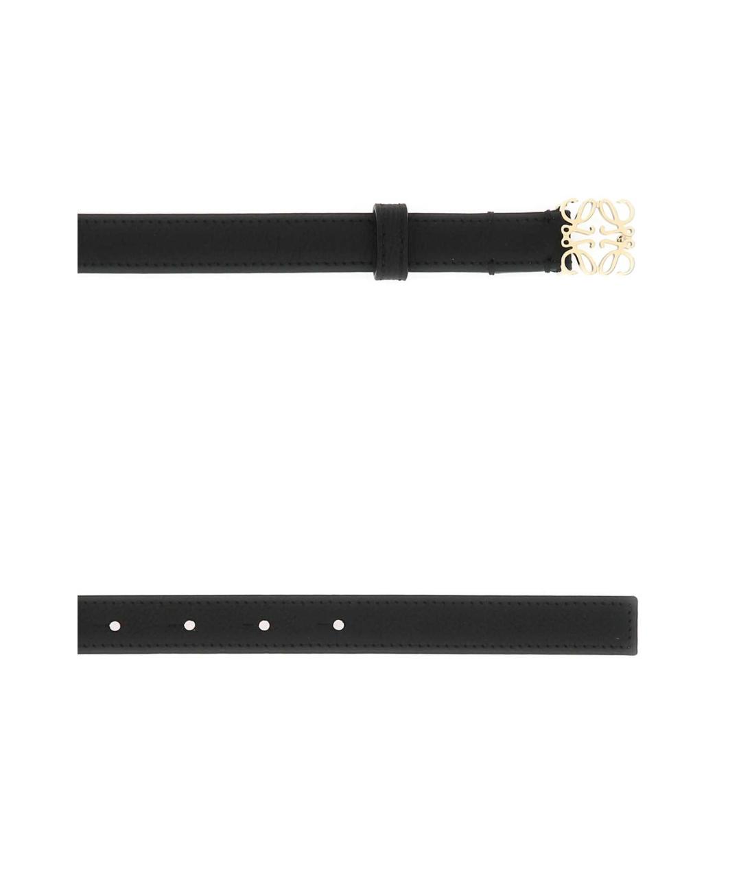 LOEWE Черный кожаный ремень, фото 2