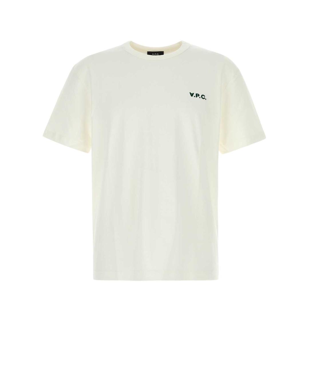 A.P.C. Белая хлопковая футболка, фото 1