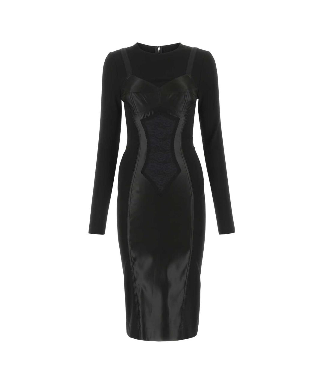 DOLCE&GABBANA Черное вискозное вечернее платье, фото 1
