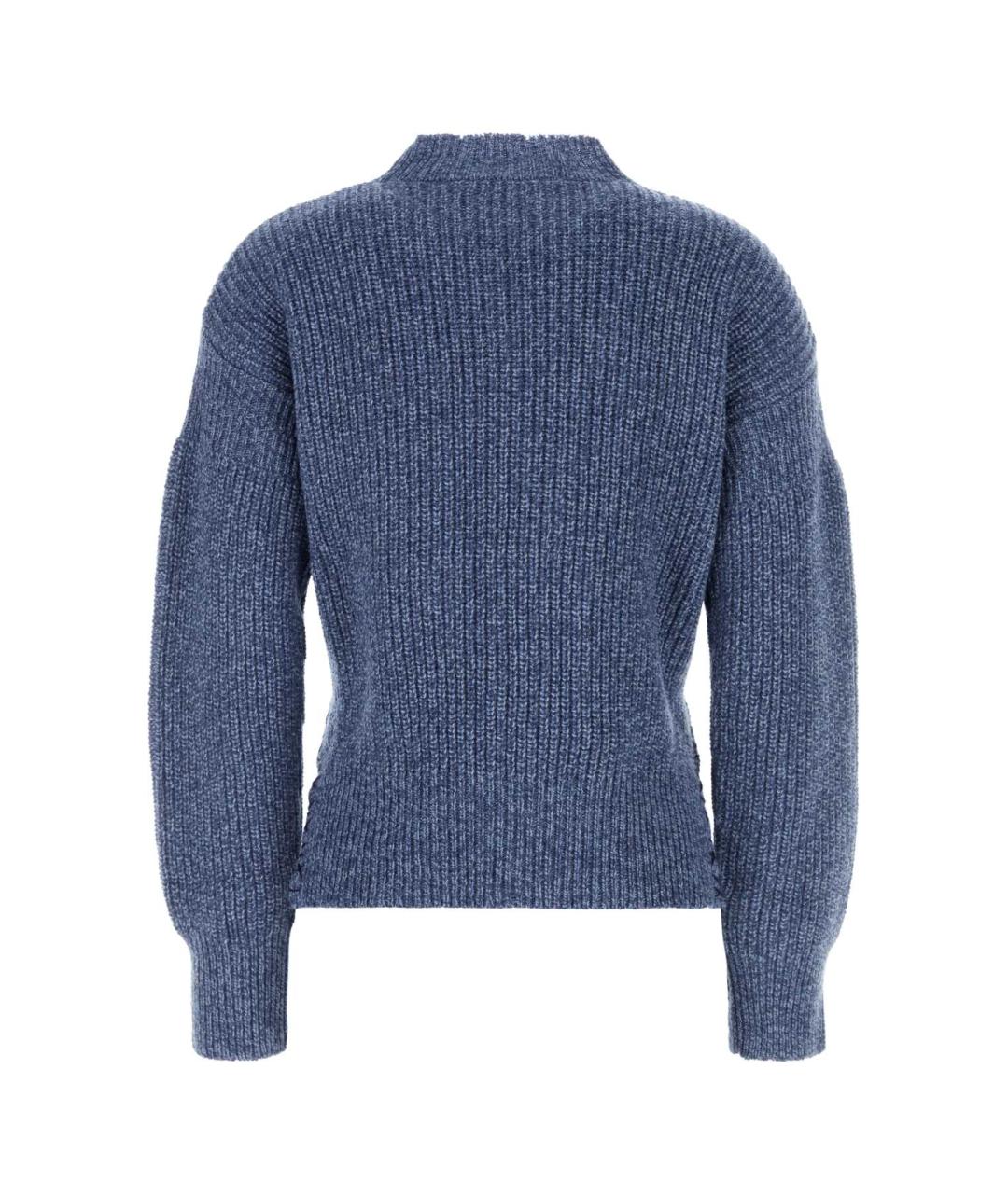 MARNI Синий шерстяной джемпер / свитер, фото 2